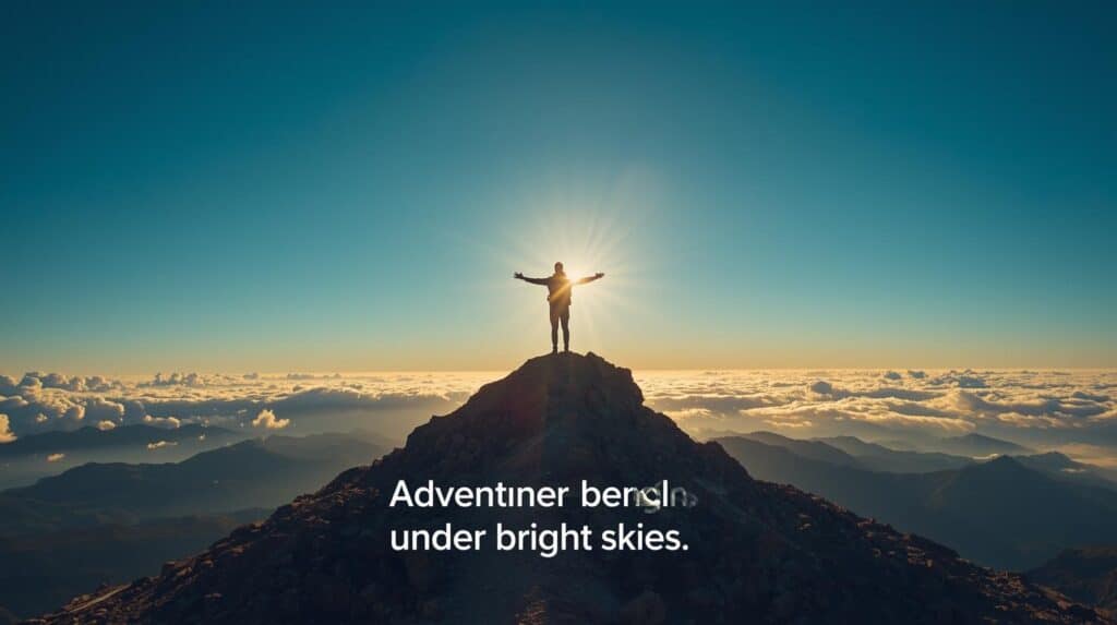 Adventure Blue Sky Captions