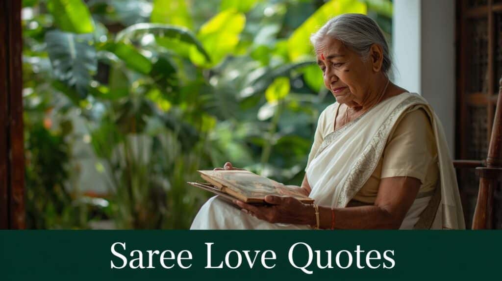 Long saree quotes for Insta