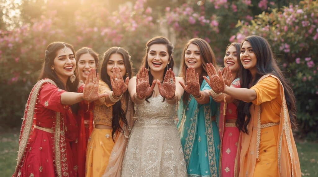 Mehndi Captions for Instagram for Bridal Squad