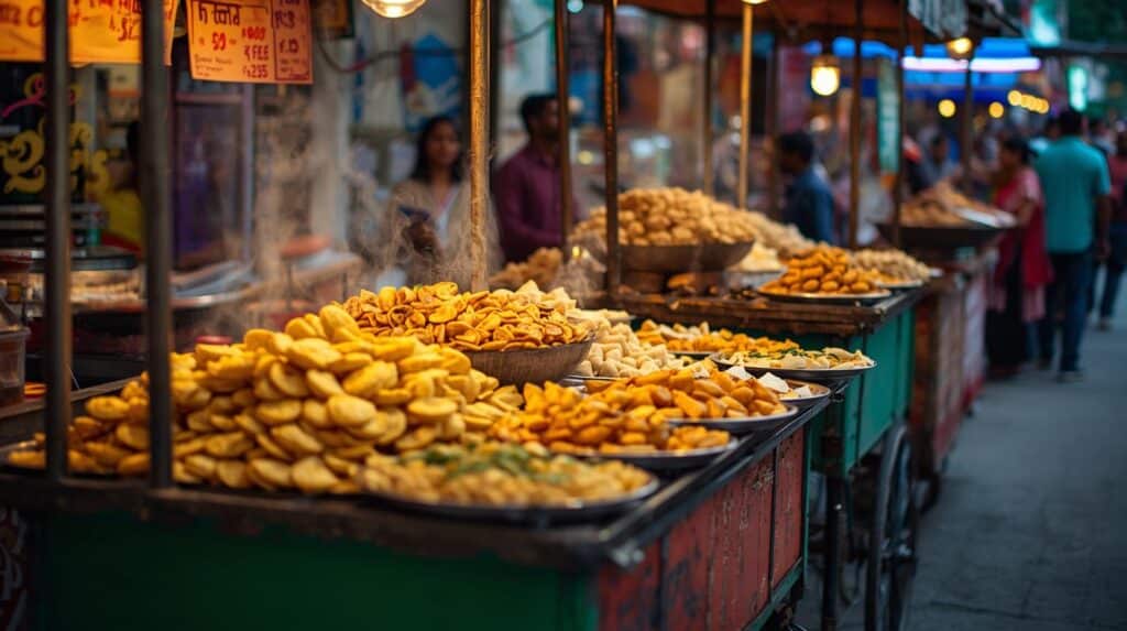 Traditional Indian Food Captions