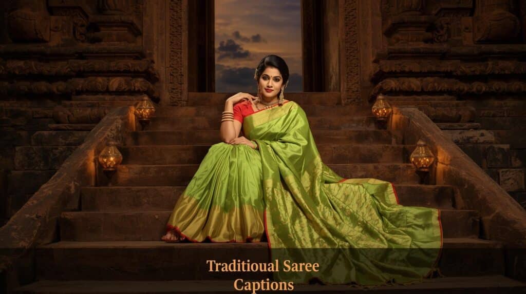 Traditional Saree Captions for Instagram