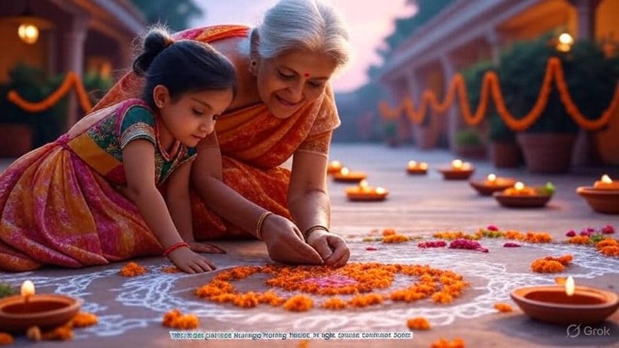 Clever Rangoli Captions For Instagram