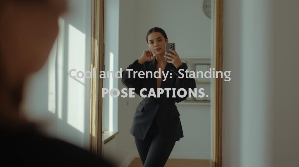 Short Standing Pose Captions For Instagram